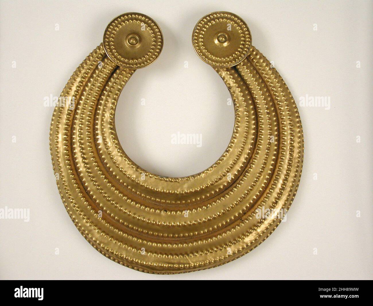 Crescent or Gorget early 20th century (8th–11th century) Irish. Crescent or Gorget  463151 Stock Photo