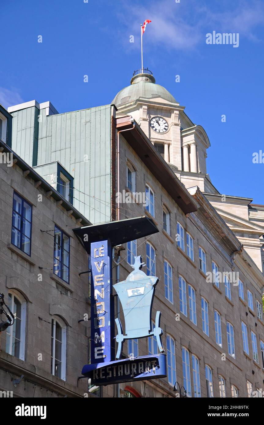 Le Vendome at 36 Cote de la Montagne and historic Post Office building