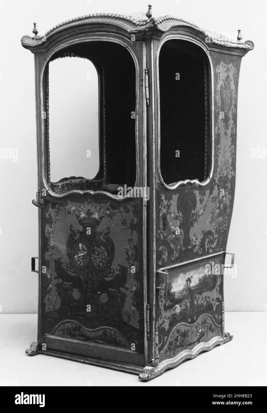 Sedan chair 18th century Italian, Naples. Sedan chair. Italian, Naples