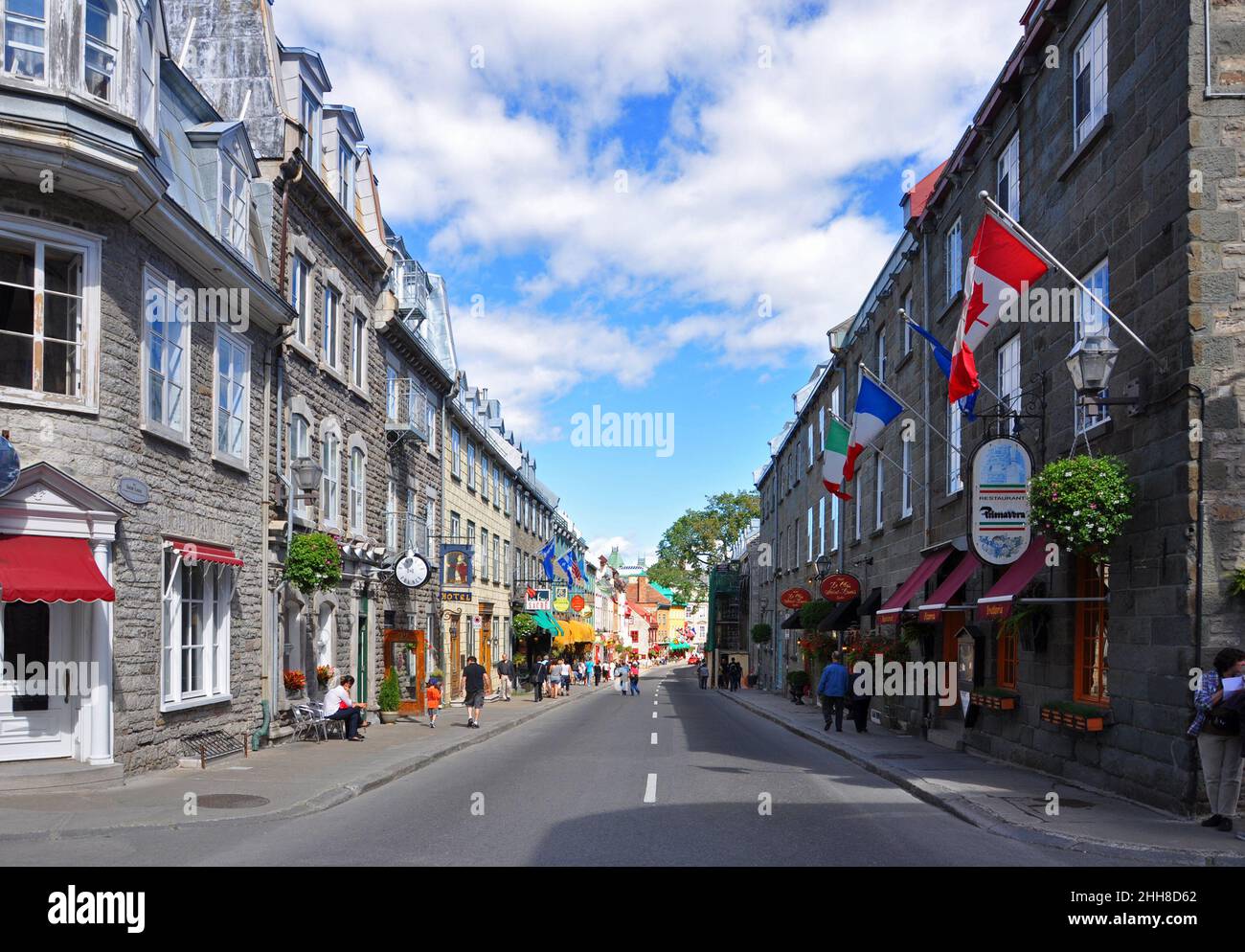 Historic French style commercial building at 73 Rue SaintLouis Street