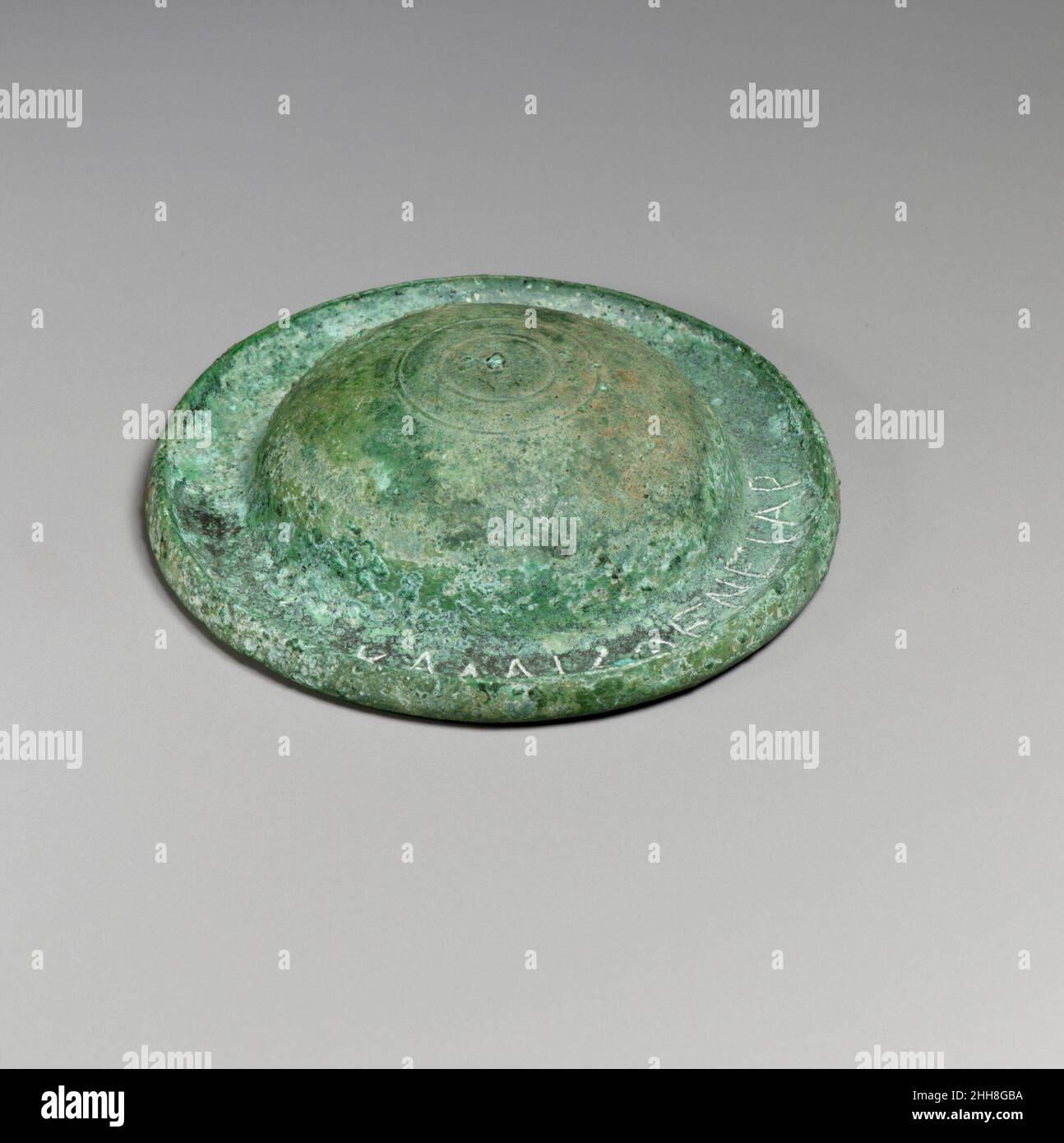 Pair of bronze cymbals 5th4th century B.C. Greek, Peloponnesian