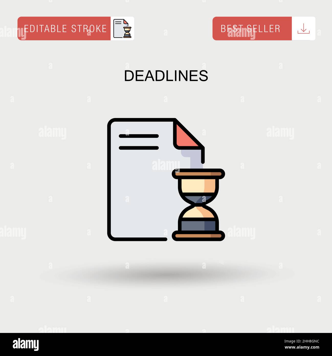 Deadlines Simple vector icon Stock Vector Image & Art Alamy