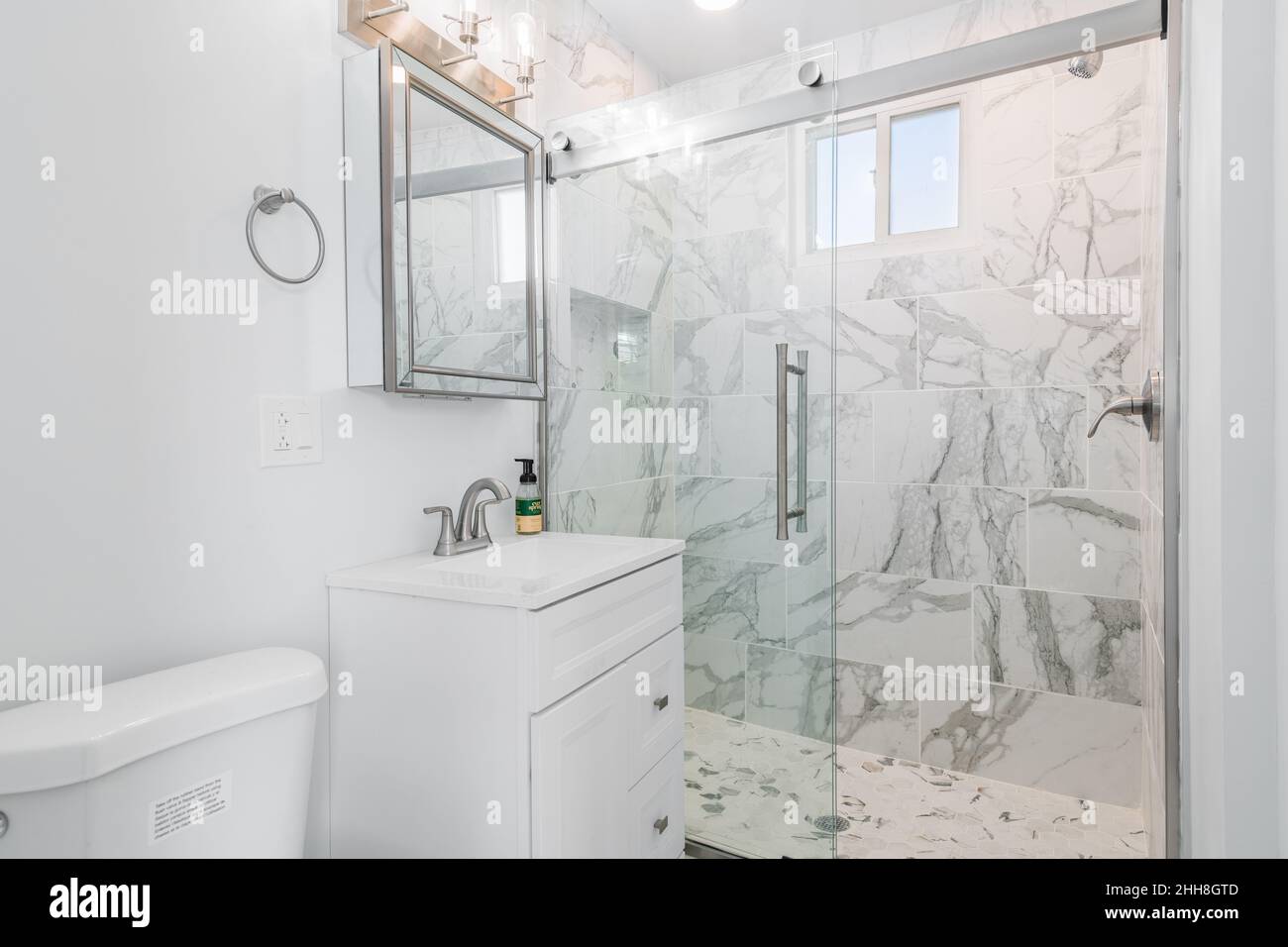 Residential Interior Bathroom Stock Photo Alamy