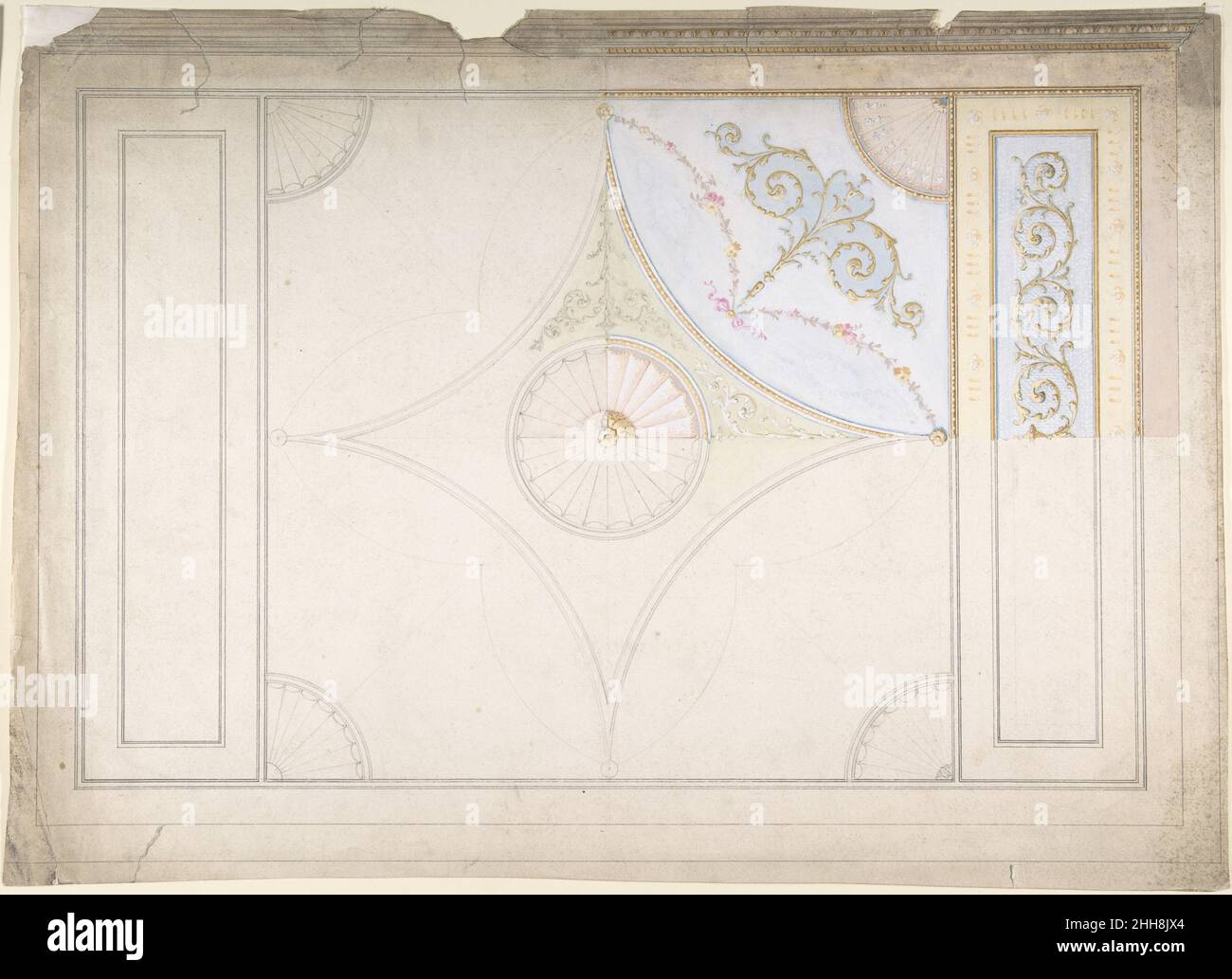 Ceiling Design late 19th century Anonymous, British, 19th century ...