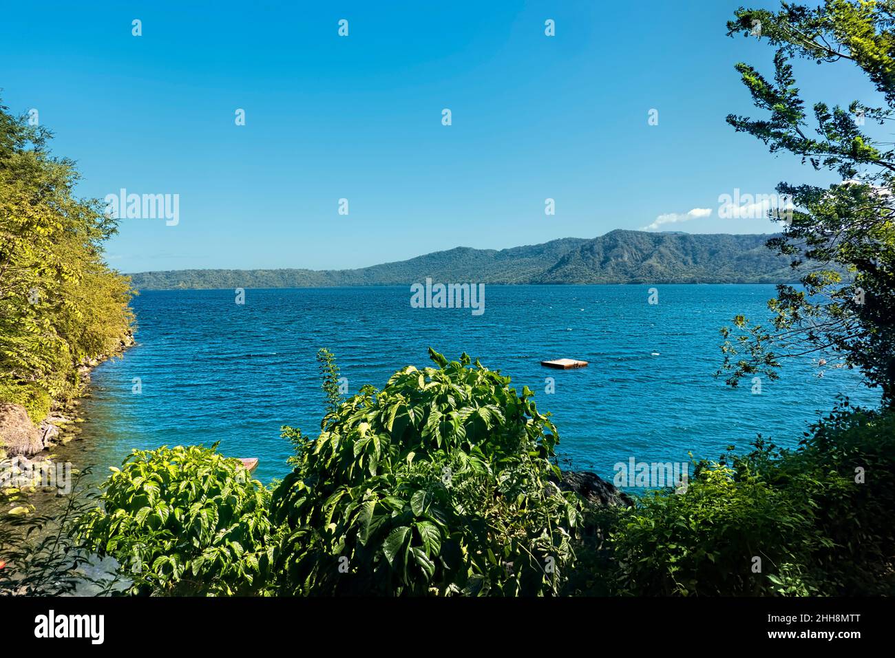 The Laguna Apoyo Nature Reserve, Masaya, Nicaragua Stock Photo