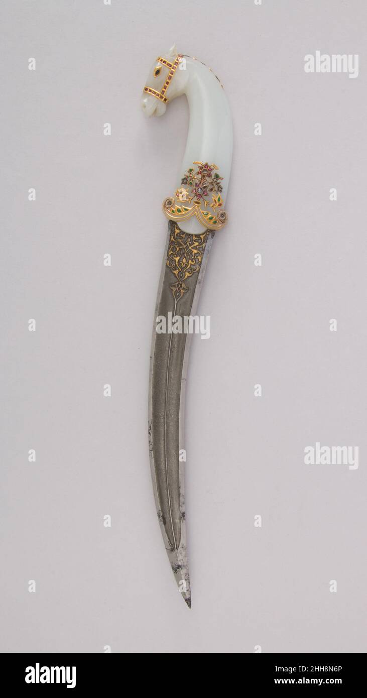 Dagger 18th19th century Indian, Mughal. Dagger. Indian, Mughal. 18th19th century. Steel, jade