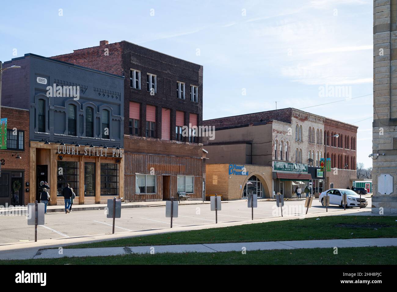 Buildings in downtown Ottawa Illinois Stock Photo Alamy