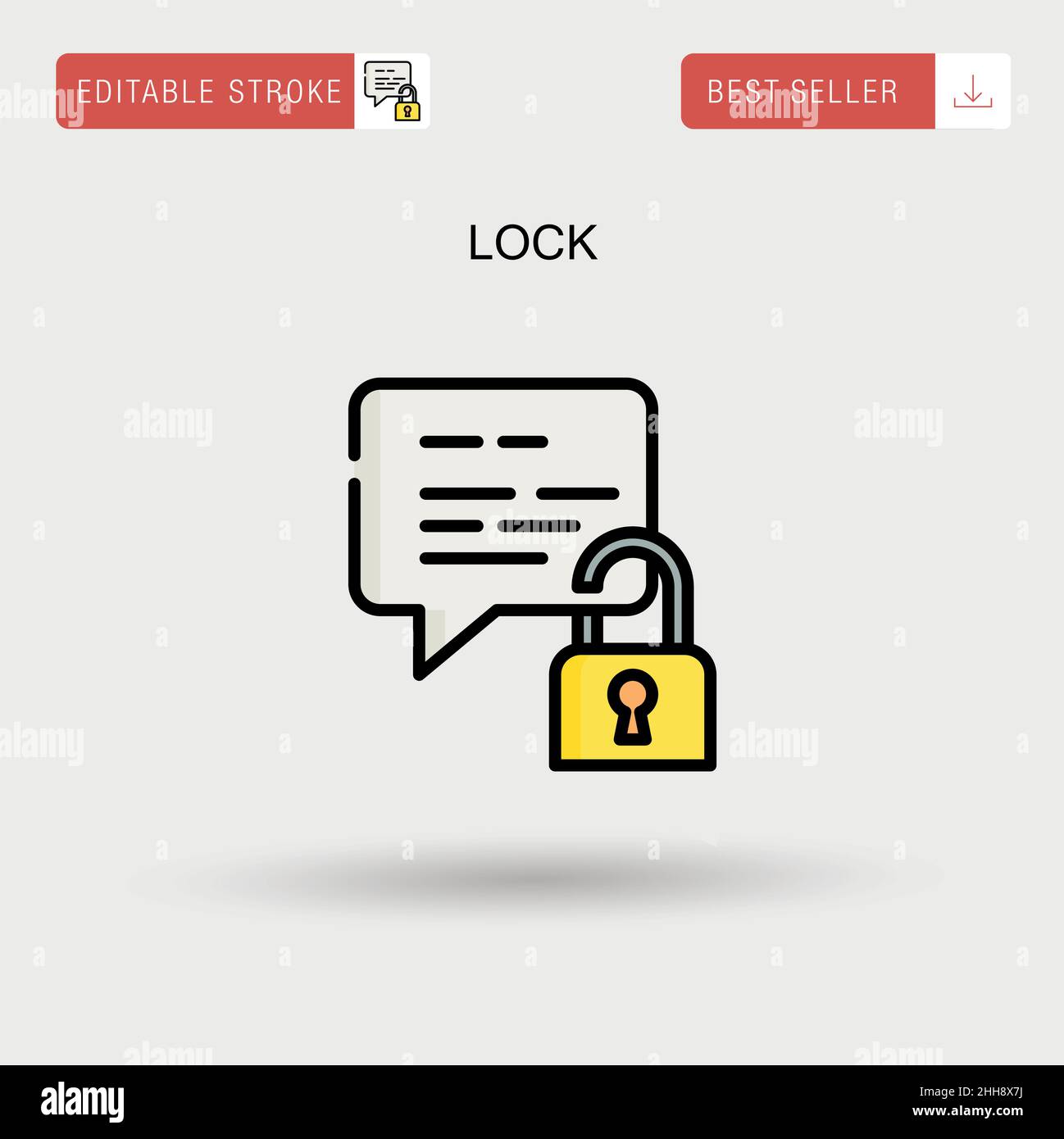 Lock Simple vector icon Stock Vector Image & Art - Alamy