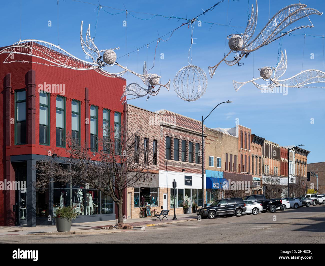 Buildings in downtown LaSalle Illinois Stock Photo
