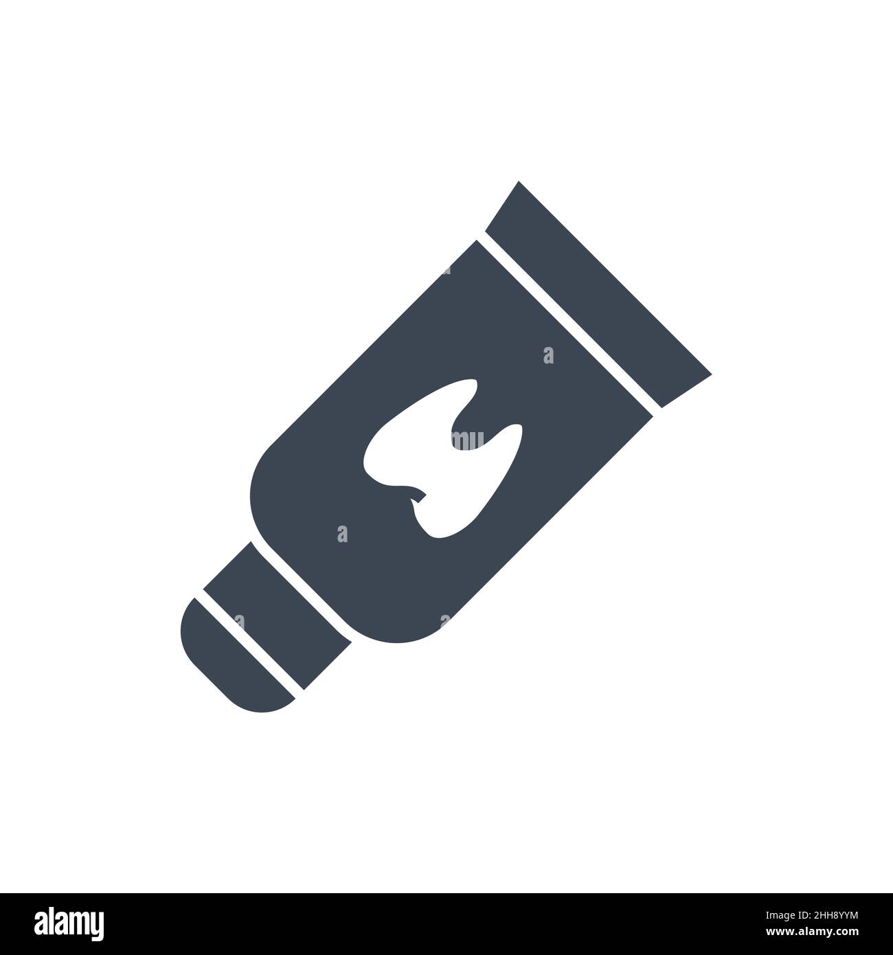 Tooth Paste Tube Glyph Icon Stock Vector Image & Art - Alamy