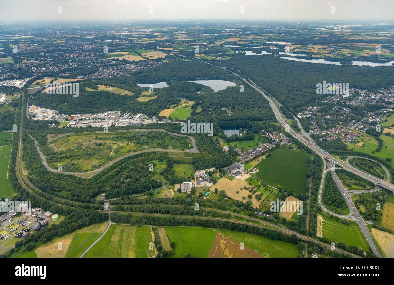 Aerial photograph, brownfield site Bergehalde Lohmannsheide an der