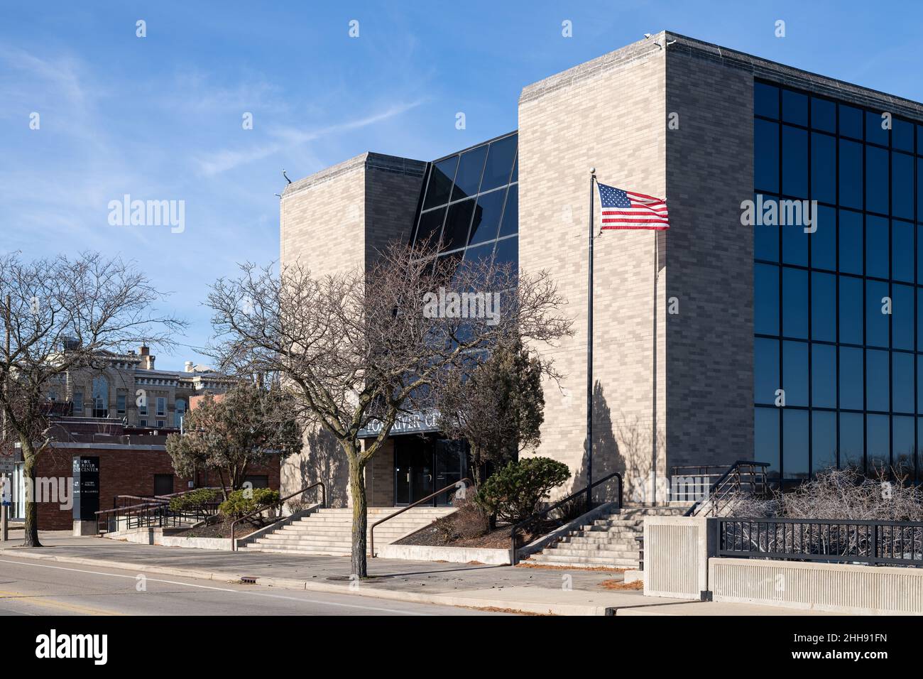 Buildings in downtown Ottawa Illinois Stock Photo - Alamy