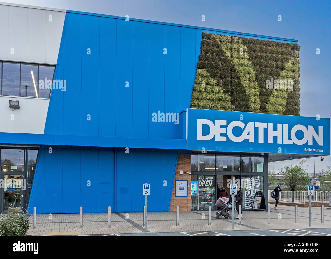 A branch of Decathlon, the French sports retailer, in Ballymun, Dublin, Ireland, Stock Photo
