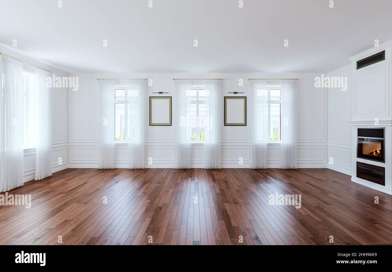 Wood Paneling Empty Room Minimal Empty Room Authentic Interior Design
