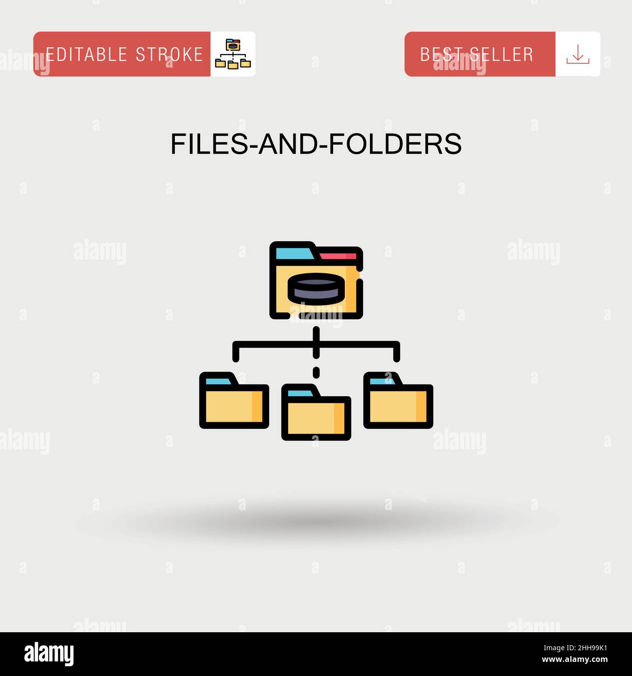Files-and-folders Simple vector icon Stock Vector Image & Art - Alamy