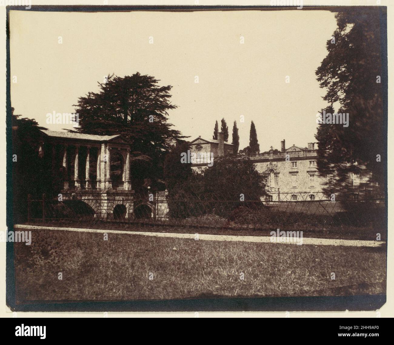 [Wilton House with Palladian Bridge by Morris] 1850s Unknown. [Wilton House with Palladian Bridge by Morris]  269001 Stock Photo