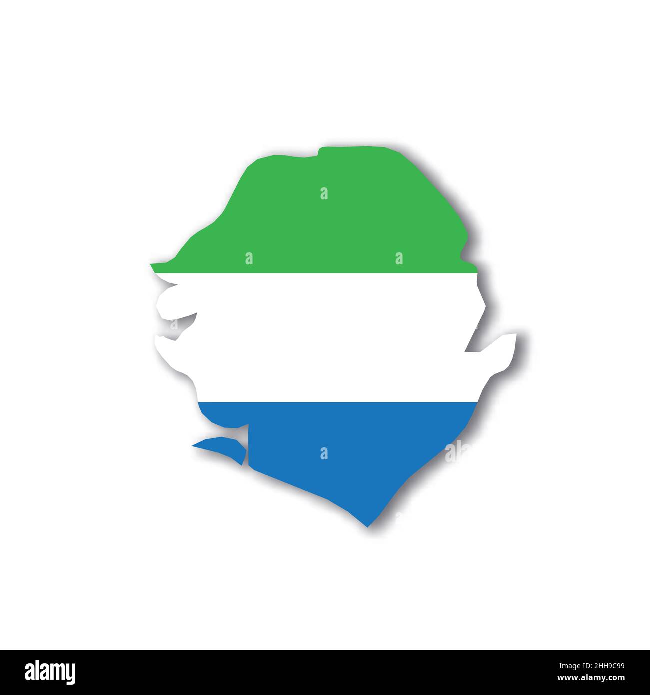 Sierra leone national flag hi-res stock photography and images - Alamy
