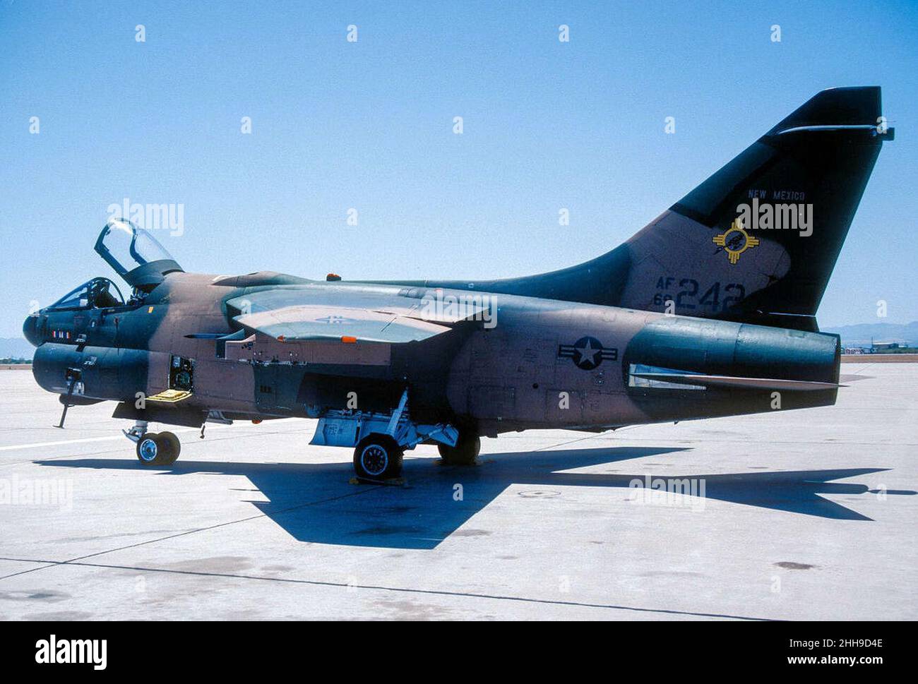 188th Rqs 188th Tactical Fighter Squadron A-7D Corsair II 69-6242 Stock Photo - Alamy