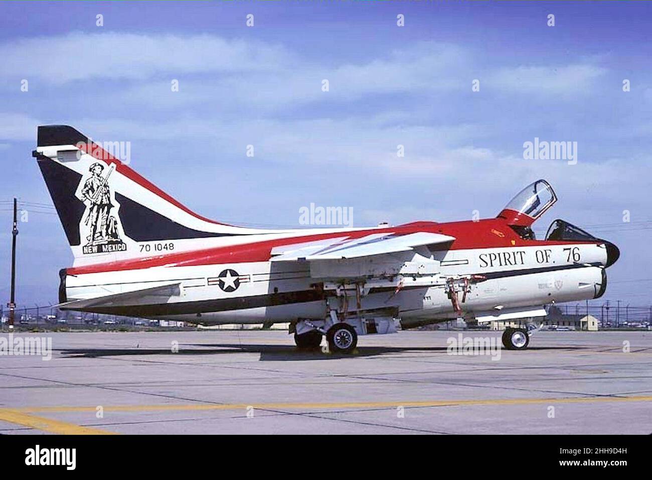 188th Rsaf 188th Tactical Fighter Squadron A-7D Corsair II 70-1048 Bicentennial ...