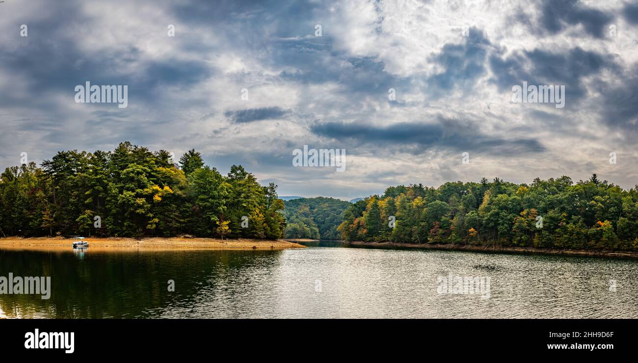 South Holston Lake was created by the construction of a Tennessee