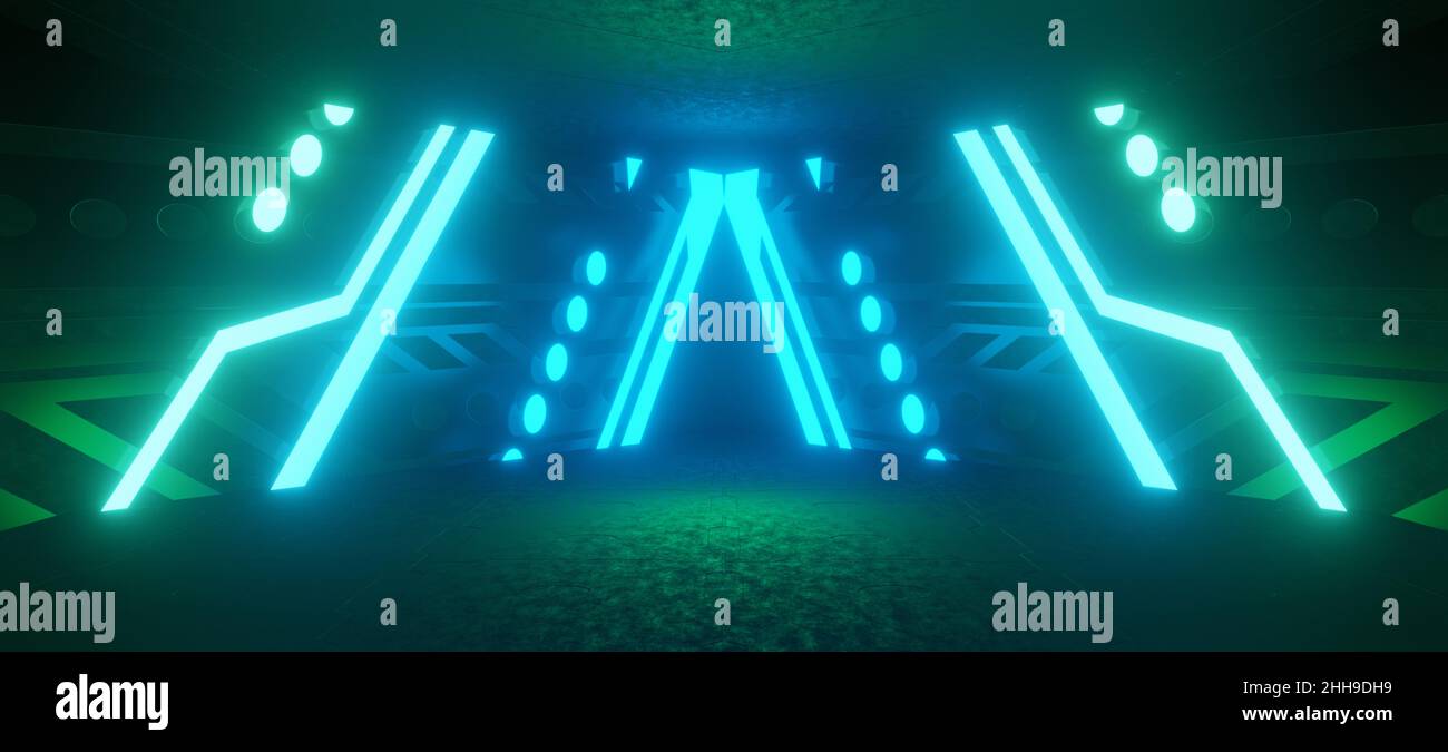 Ultramodern Digital Future Spaceship Ultra Modern Glow with Dark Slate