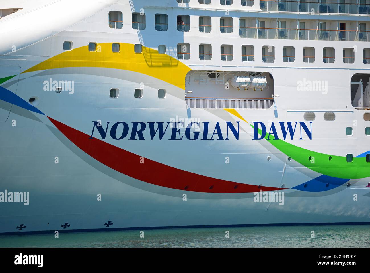 Norwegian Dawn by Norwegian Cruise Line docked at Boston Cruise 