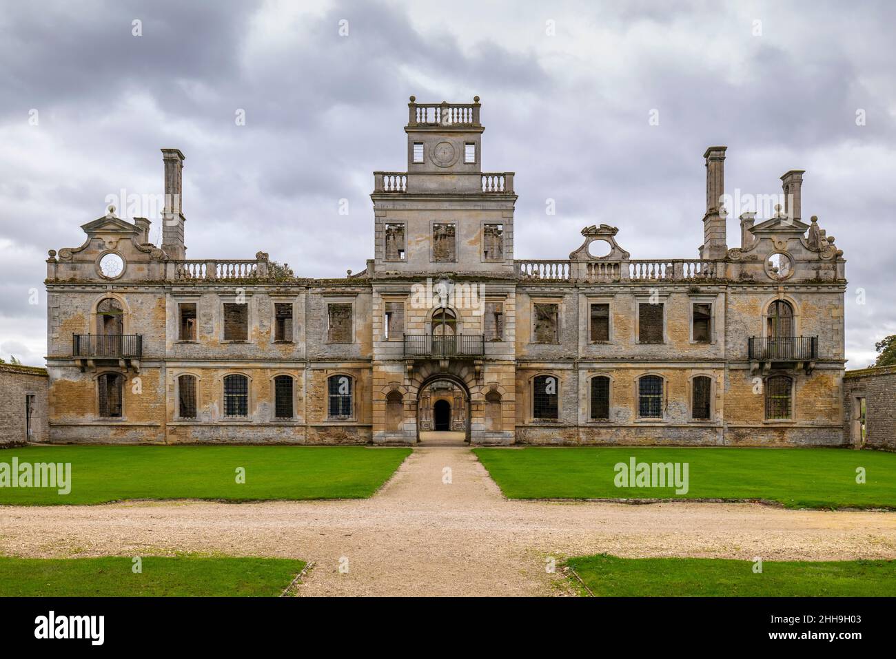 KIRBY HALL (1570) GRETTON NORTHAMPTONSHIRE ENGLAND UNITED KINGDOM Stock Photo