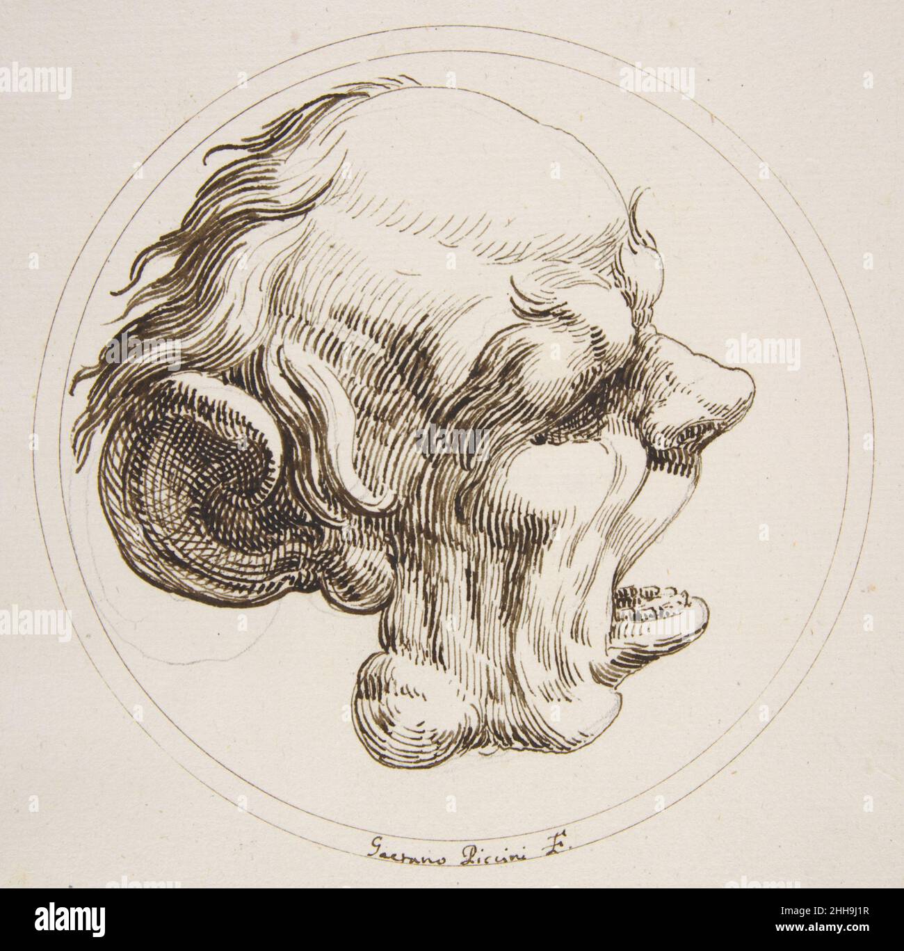 Grotesque Rome Grotesque Head With a Large Ear and an Open Mouth Looking to the Right ...