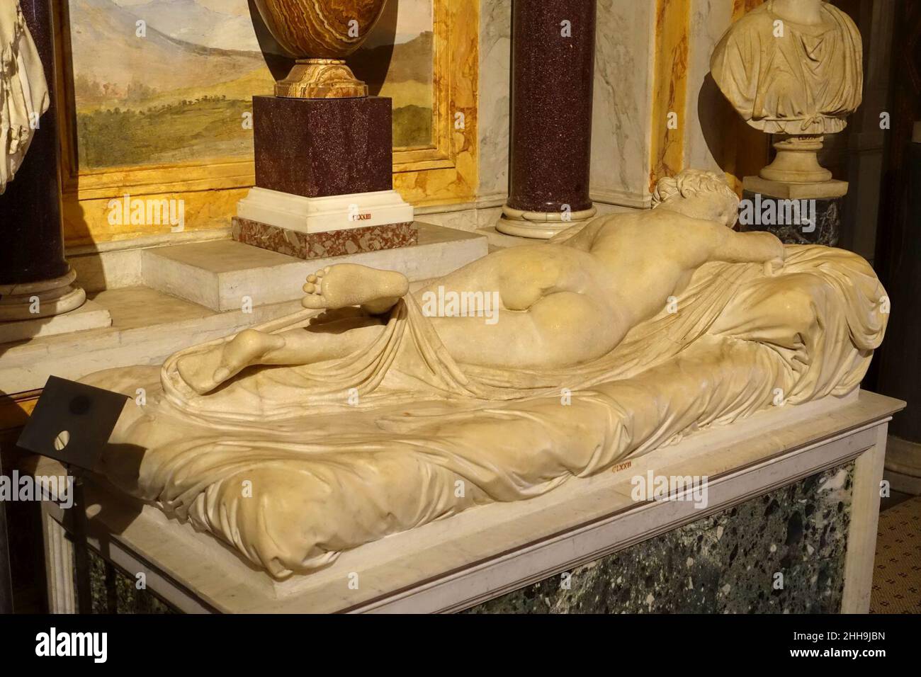 Sleeping Hermaphroditus, Roman copy of the original, 2nd century AD ...