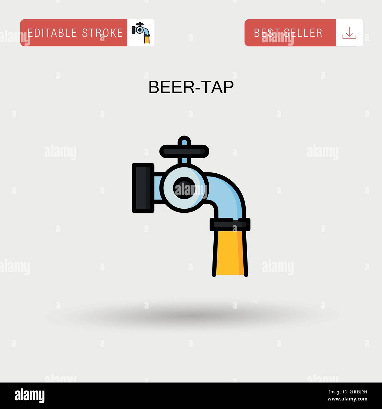 Beer tap handle Stock Vector Images Alamy