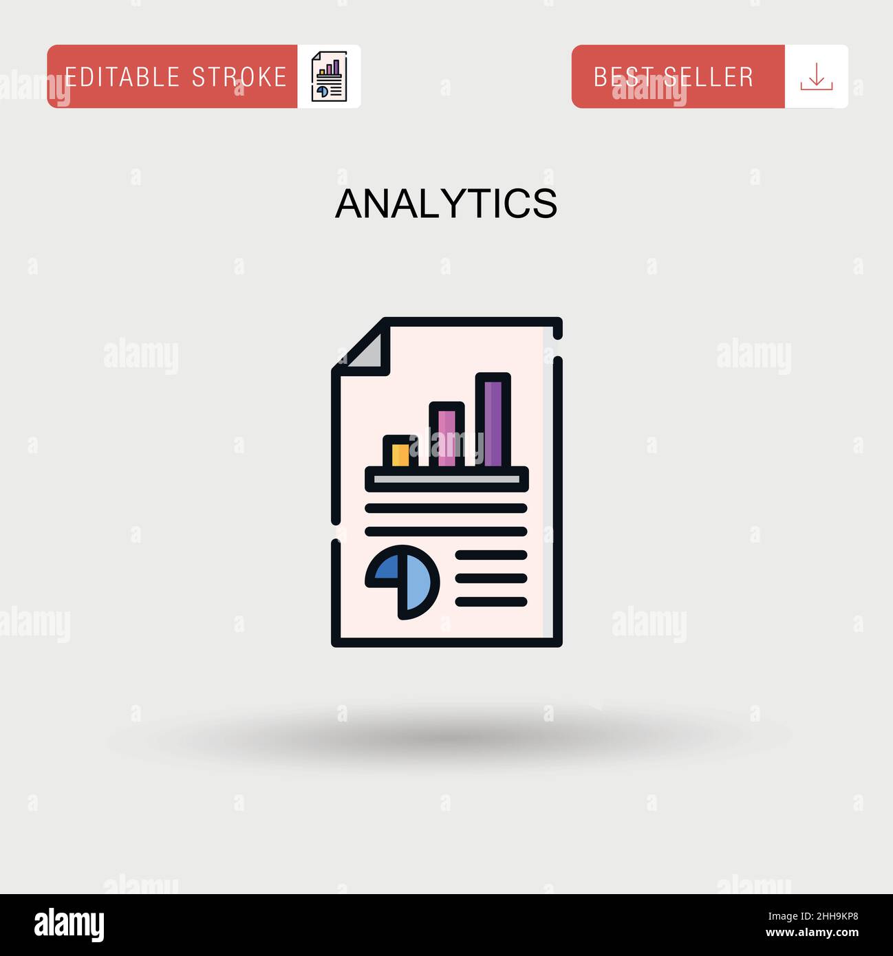 Analytics Simple vector icon Stock Vector Image & Art - Alamy