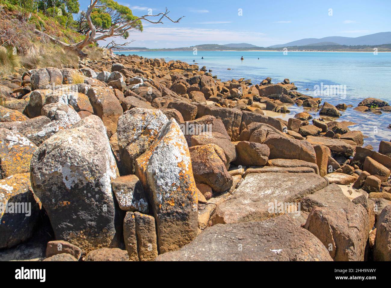 Cloudy Bay, Bruny Island Stock Photo Alamy