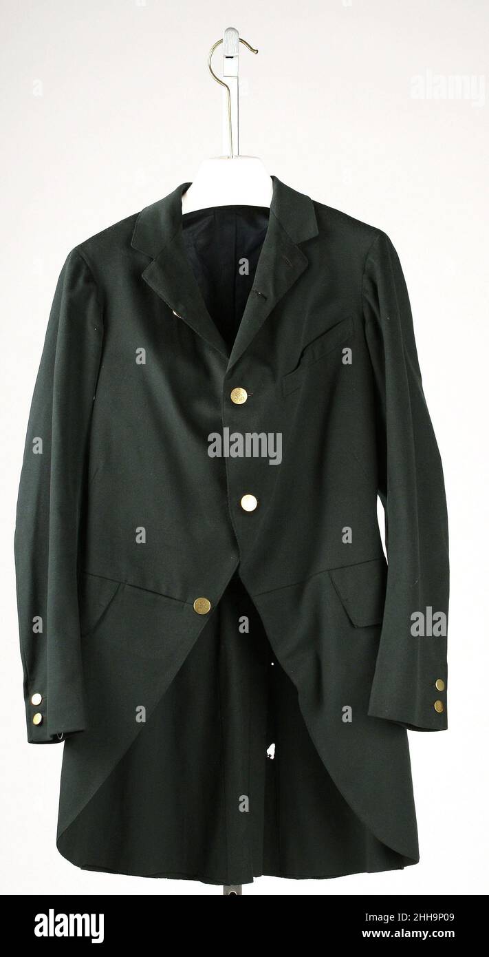 Cutaway coat late 19th century American. Cutaway coat. American. late 19th century. wool, metal