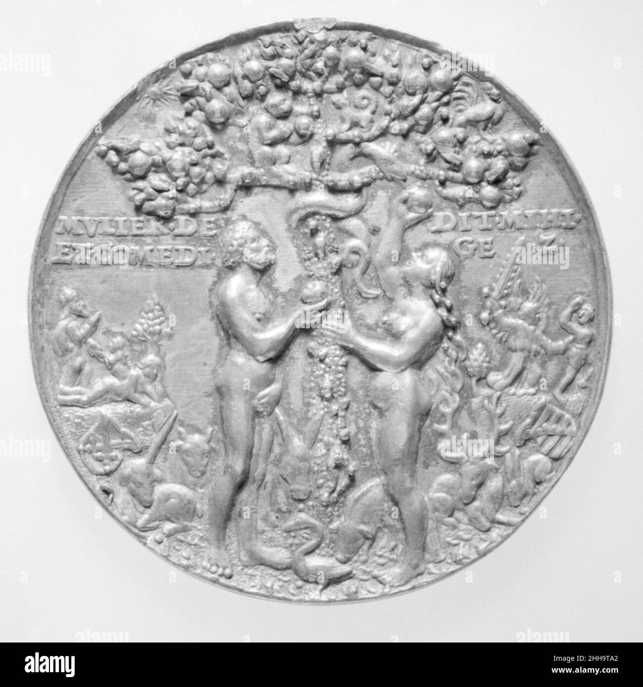 Medal 16th century Medalist: Hans Reinhart the Elder German. Medal  202433 Stock Photo