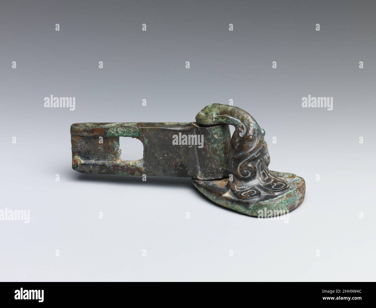 Axle pin China. Axle pin. China. Bronze. Western Zhou dynasty (1046–771 B.C.). Metalwork Stock Photo
