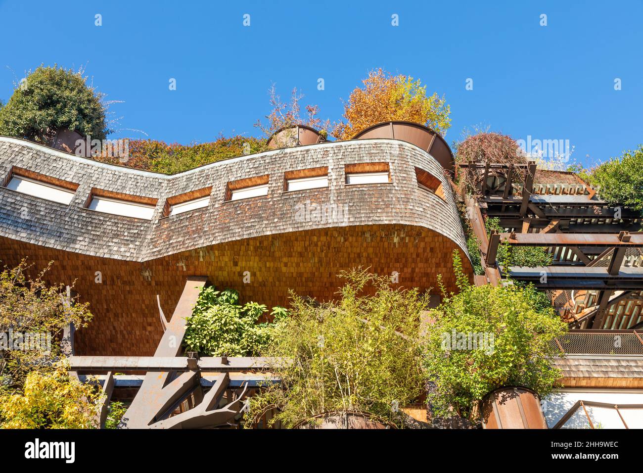 Turin, Italy Circa November 2021 real estate green residential