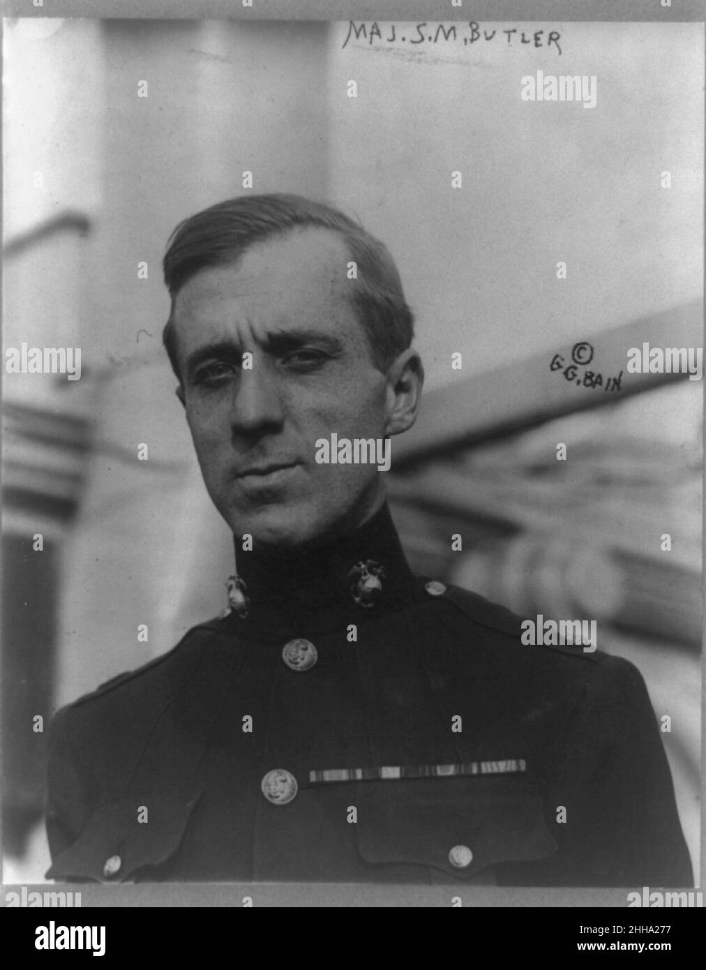 Smedley D. Butler, head-and-shoulders portrait, facing slightly left Stock Photo
