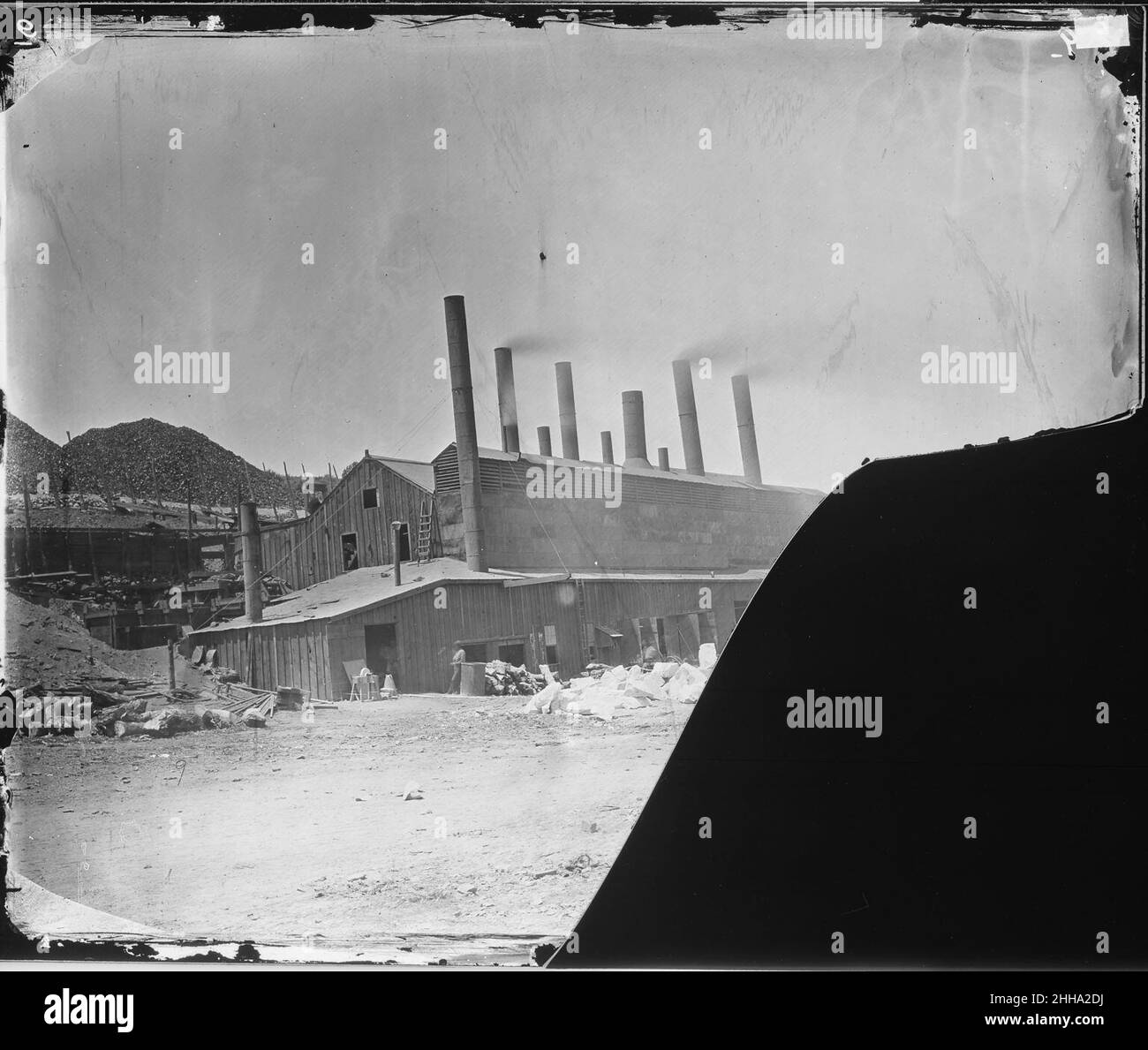 Smelting Works, Nevada Stock Photo