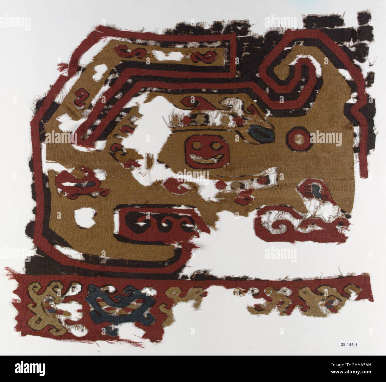 Tunic Fragment 8th–9th century Nasca (?). Tunic Fragment  307952 Stock Photo