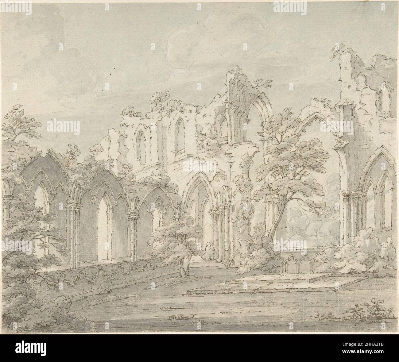 Interior view of Fountains Abbey, Yorkshire mid18thearly 19th century