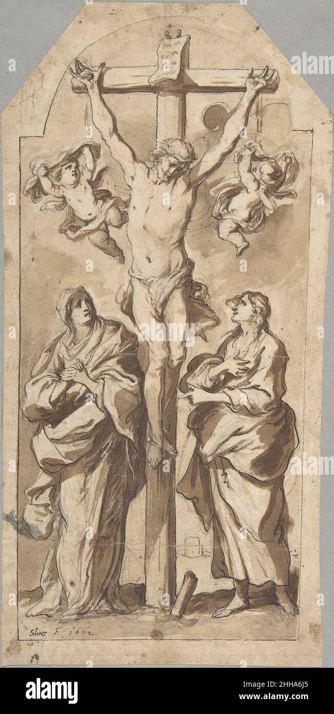 Christ on the Cross Between Mary and Saint John 1620–71 Johann ...