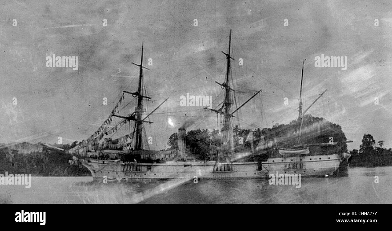 SMS Moewe ship 1879 Stock Photo Alamy