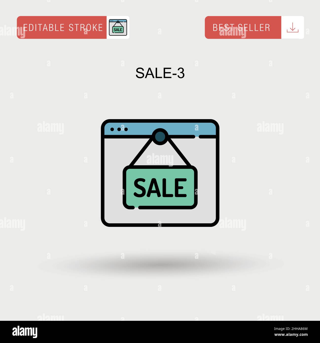 Sale-3 Simple vector icon Stock Vector Image & Art - Alamy