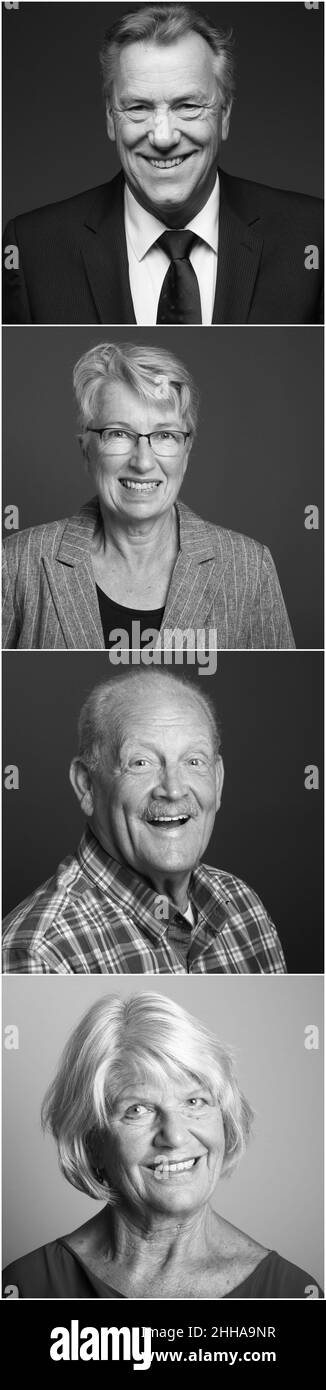 Happy older people hi-res stock photography and images - Alamy