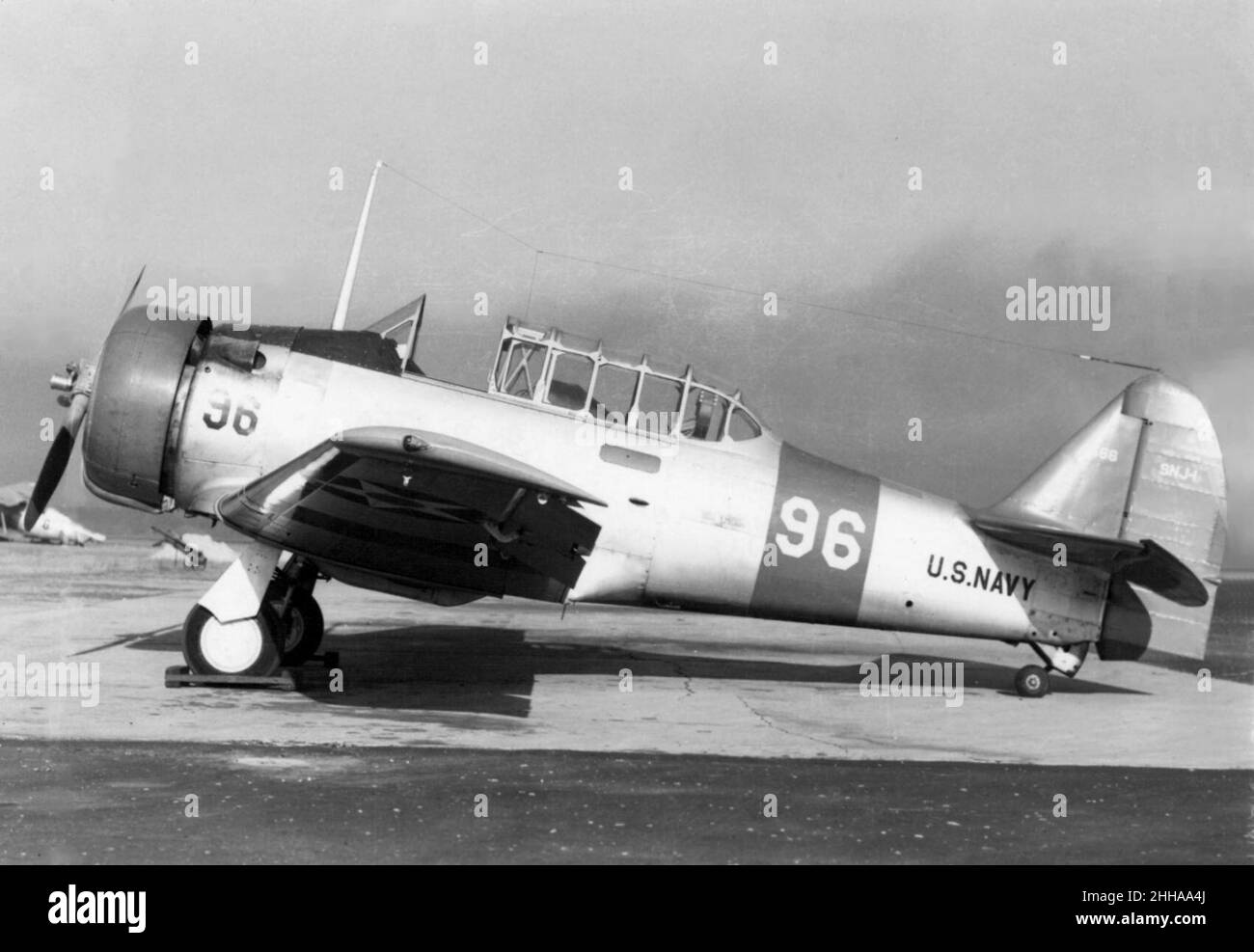 SNJ-1 at NAS Pensacola c1940. Stock Photo