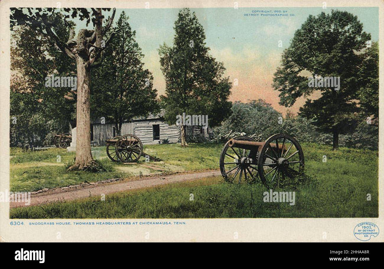 Snodgrass House, Thomas' Headquarters at Chickamauga Stock Photo Alamy