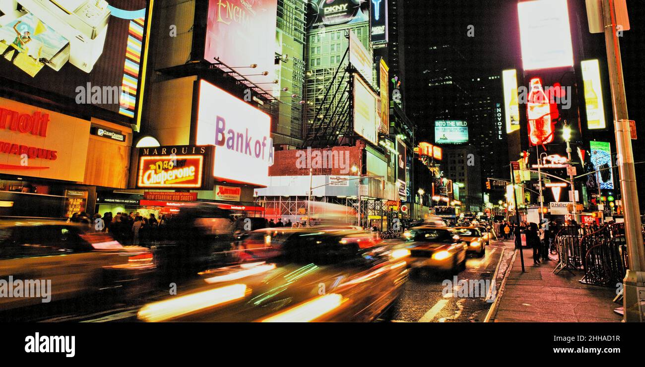 Broadway traffic in Times Square, New York City Stock Photo Alamy