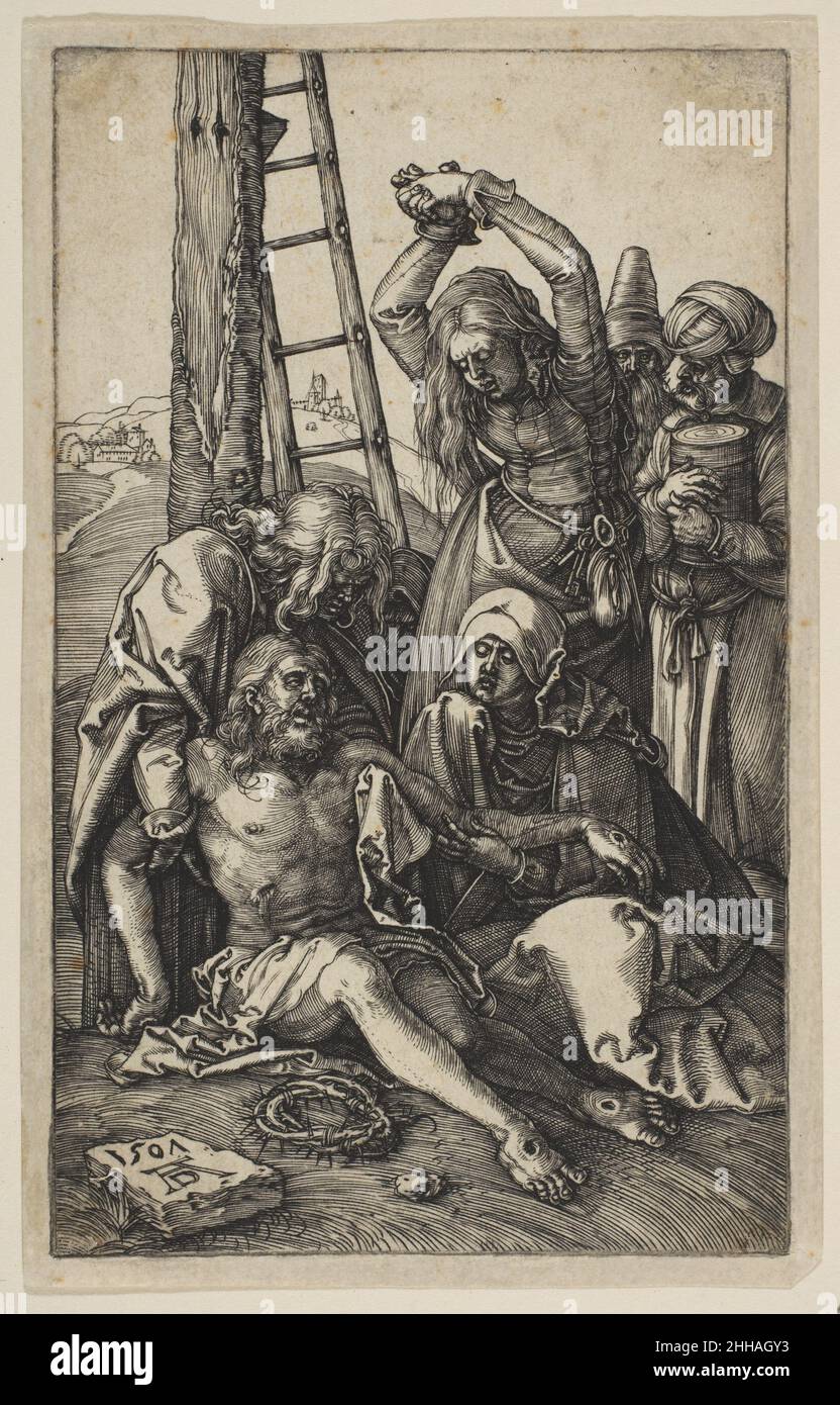 The Lamentation, from The Passion 1507 Albrecht Dürer German. The Lamentation, from The Passion  391189 Stock Photo