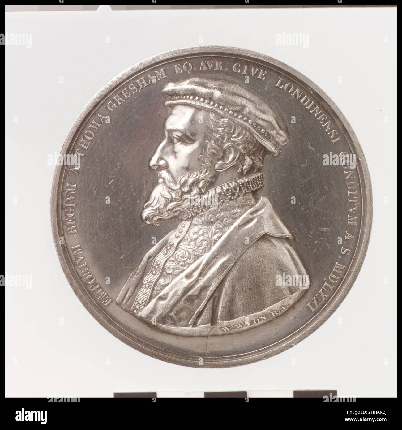 The Royal Exchange 1844 Medalist: William Wyon British. The Royal Exchange  210234 Stock Photo