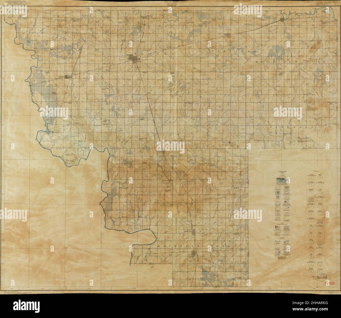 Soil Map, Kiowa County, Oklahoma Stock Photo Alamy
